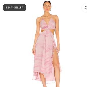 Revolve pink Tie Dye dress